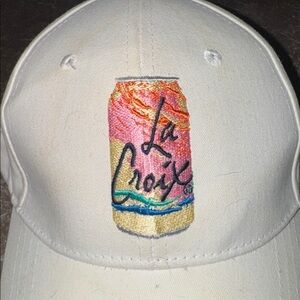 La Croix Sparkling Carbonated Water Embroidered Baseball Cap Pamplemousse